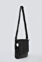 Unisex Black Genuine Leather Double Zipper Premium Quality Shoulder Strap Messenger Bag - 5