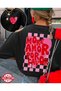 More Amor Por Favor Pink Heart Square Printed Crew Neck T-Shirt