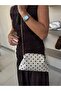 Burslu clutch mini bag - coffee with polka dot cream - 4