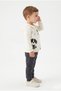 Boys' 3-Piece Tracksuit Set Long Sleeve Crew Neck Embroidered T-Shirt - Hooded Zipper - 2
