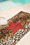 Leopard Star Beach Towel - Bohemian Red Brown Pool Sea Quick Drying Microfiber Towel - 6