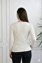Blouse with Lace Details on the Collar and Sleeves - 2