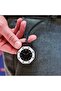Stylish Pink Octagonal Mechanical Pocket Watch – Artistic Fashion Pendant Watch with Leather Strap - 2