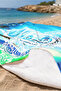 Turtle Themed Sea Beach Towel - Marine Bohemian Blue Green Quick Drying Microfiber Towel - 5