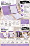 Lila 4-Ring File Set A4 – 25 Pouch Files + 100 Pieces of 4-Hole Unlined A4 Paper for Archiving and Note-Taking - 2