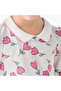 Polo Neck Short Sleeves T-shirt with Floral Print - 4