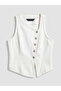 I Asymmetric Roba Collar Women's Jean Vest from Freezen Store