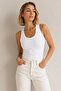 Women's Thick Strap 95% Natural Bamboo Flexible 6-Piece Basic Undershirt - Soft & Sweat-Absorbent Texture - 3