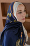 شال حريري من قماش الفوال بنمط أنيق من سارماشيك، إكسسوارات، شال كتف، وشاح - 4