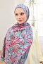 Urban Hours Bohemian Daisy Blue Lilac Mayda Shawl - 4