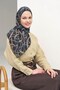 حزام وشاح مونار أسود فاتح 90x90 - 2