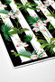 Non-Slip, Washable, Digitally Printed 2-Piece Toilet Seat Set |   Rectangle |   Felt Base |   Floral |   Mu692 - 3