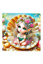 5D Diamond Stone Embroidery Kit Painting 20X20 cm Baby Elf Patterned Diamond Painting
