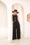 Relax Women's Tie-Detail Sleeveless Blouse Palazzo Pants Two-Piece Set