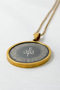 Gold Color Ayetel Kürsi & Esmaül Hüsna Written 60 cm Stainless Steel Necklace with Dorika Chain and Prayer - 5