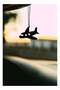 Rearview Mirror Hanging Pendant - Wood - Black (Airplane Motif)