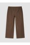 New Season Lcw Jeans Khaki Elastic Waist Wideleg Women's Jean Trousers - 7