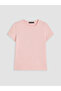 Pink 100% Cotton Women's T-Shirt - 5