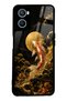 Oppo A96 Golden Koi Elegance Design Glossy Phone Case