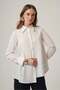Women's Poplin Shirt White 31443 - 3