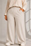 Gabardine Fabric Plus Size Elastic Pants - 2