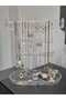 Jewelry Organizer with Stand Compartments Transparent - 8