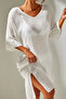 Women's Flared Cotton Oversized Beach Dress – Comfortable Cut Summer Dress