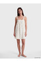 Ecru Strawberry Patterned Women's Nightgown