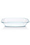Glass Rectangular Dish 3L