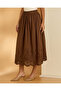 Women Brown Flared Skirt - 2