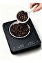 Hirospace Digital Coffee Scale with Timer, V60 Pour Over Drip Coffee Scale with Type-C & LED Display, Kitchen Food Scale with Non-Slip Silicone Pad, Black