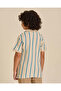 Boys Beige Striped Polo Shirt - 3