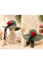 Women's Straw Hat – Summer Seashell Beach Hat, Sunscreen Vacation and Scarf and Rose Detailed Hat Bohemian Accessory - 3
