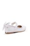 Rosalie Girls' White Color Ballerina Shoes with Bow Detail - 3