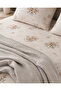 Stylish Floral Patterned Boxed Double Pique Set 200X230 cm - 2