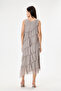 Mink Italian Layered Lined Zero Sleeve Silk Dress Size 38 - 42 - 5