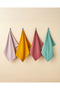 Square Cotton Face Towel 50X70 cm Dark Pink - 4