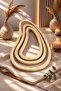 Luxury Leather Nesting Trays – Set of 3 | Elegant Beige Decorative Serving Trays for Home & Office | Premium Faux Leather Organizer - 2