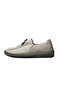 Linda women's genuine leather zippered comfortable daily shoe beige - 3