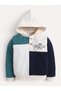 Boys Colour Block Hoodie Print & Jogger Pants Set - 4