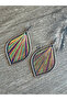 Damla Model Colorful Rope Style Earrings - 2