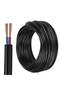 2 Core 90 Meter Black PVC Insulated Electrical Cable Wire, 2.5MM