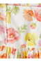 Lcw Kids Ecru Square Collar Floral Printed Girls' Dress - 2