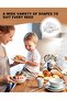 24-Piece Wheat Straw Dinner Set - Unbreakable & Reusable Plates Set Dinner, Includes 4x22.5cm, 4x20cm - 7