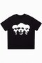 Faces Printed Black Oversize Crew Neck T-Shirt