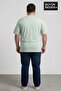 تي شيرت رجالي أساسي مقاس كبير - تي شيرت قطني سادة 3XL-6XL SPR26BTS510 - 4