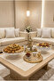 طقم ستاند حلويات ومكسرات أنيق بتصميم فاخر للمناسبات - 4