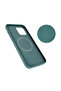 Maxgaurd Efficiente-Series iPhone 13 Pro Max Magnetic Liquid Silicone case(Green) - 2