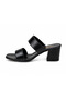 Kumsal Skin Double Tape Thick Medium Heel Elegant Women's Slippers - 4