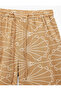 Ethnic Embroidery Detailed Wide-Legged Trousers with Belted Waist - 6